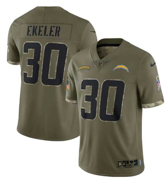 Men's Los Angeles Chargers #30 Austin Ekeler 2022 Olive Salute To Service Limited Stitched Jersey,We sell and wholesale Men's Los Angeles Chargers #30 Austin Ekeler 2022 Olive Salute To Service Limited Stitched Jersey on line form chian!